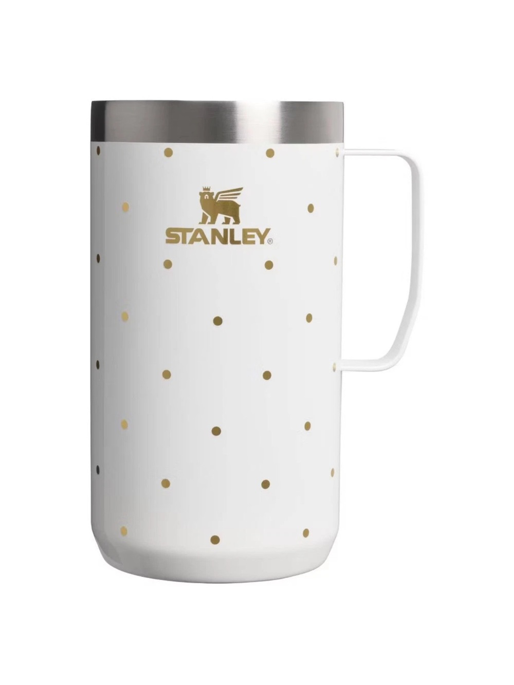STANLEY 1913 Stanley 24 oz Stainless Steel Everyday Mug Frost Polka Dot NEW